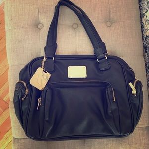Armani Exchange Black faux leather bag